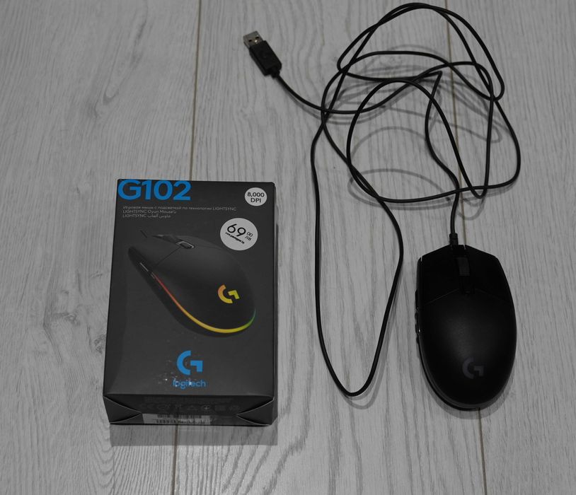 Геймърска мишка Лоджитек - G102 RGB LIghtsync 8000 DPI Logitech