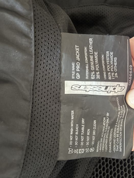 Geaca moto  de piele Alpinestars GP Pro