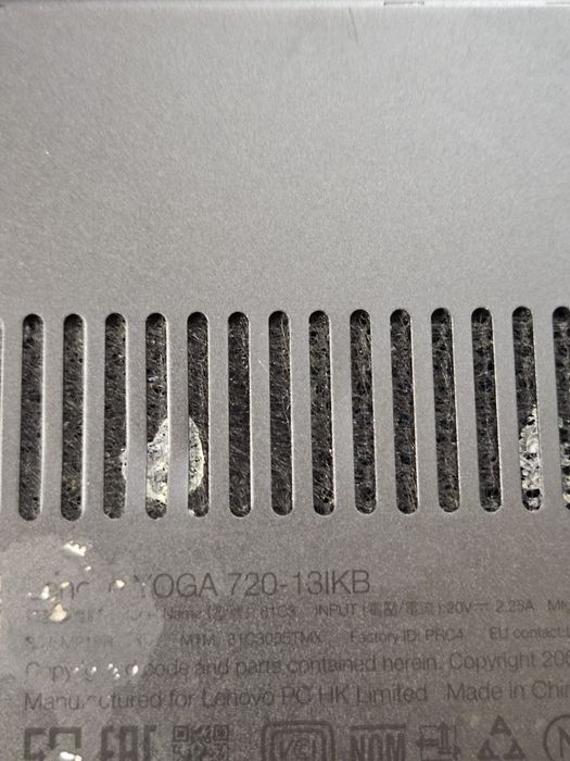 Dezmembrez Lenovo yoga 720 13ikb Intel i5 gen 8th placa de baza funcțională, display spart.