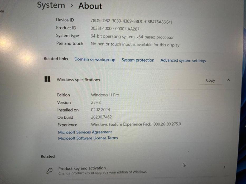 Laptop / Asus Vivobook x1502ZA / 15.6 inch / 256GB + 8GB RAM