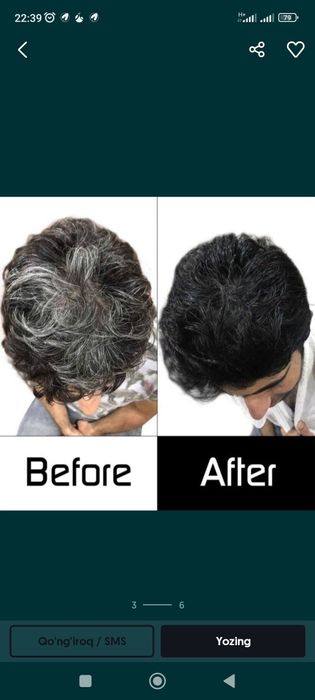 Шампунь-краска для седих волос