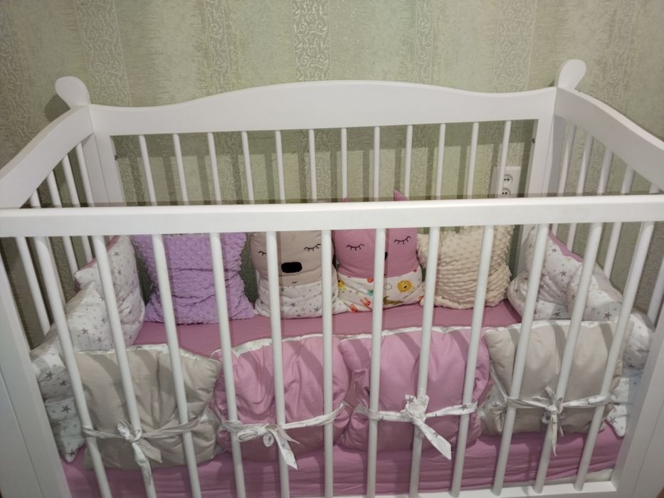 Детский манеж, цвет белый