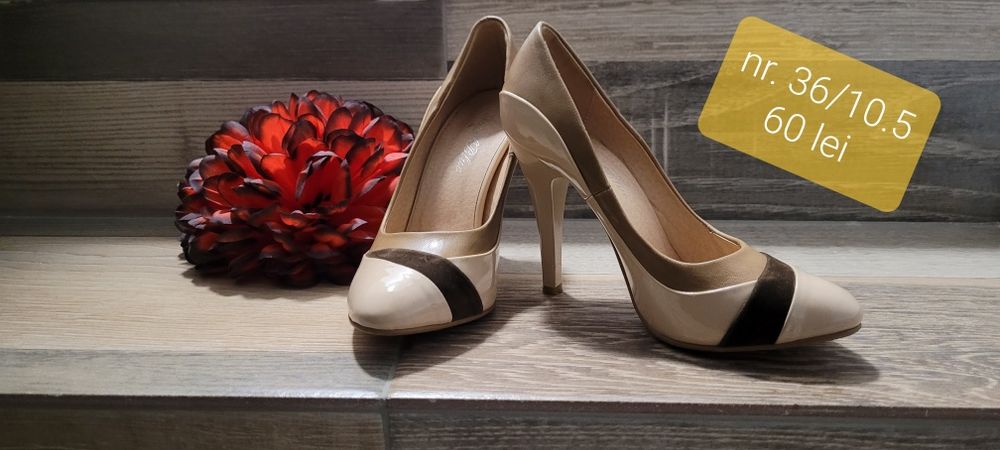 Pantofi cu toc nr.36