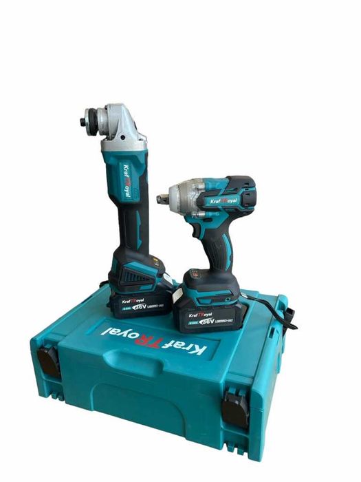 Акумулаторен ударен винтоверт и безчетков ъглошлайф /36V, 8Ah/