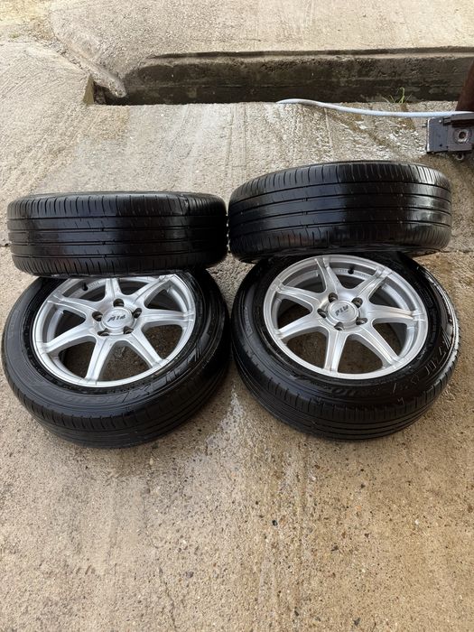 Jante 5x112 volkswagen cu anvelope 205/55/16 dot 2025 Falken in stare impecabila