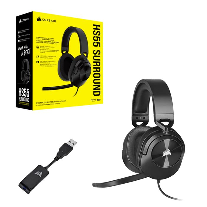 Corsair HS55 Surround 7.1 Gaming Headset слушалки