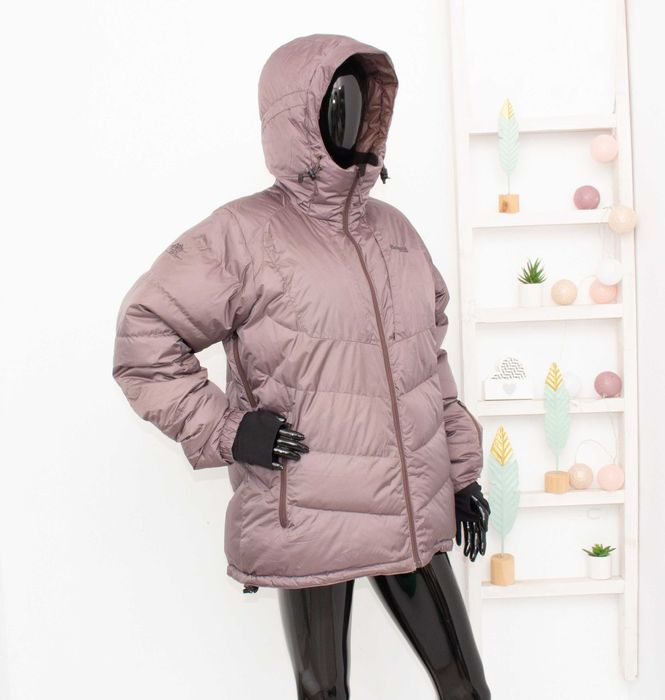 Bergans of Norway Sauda дамско пухено яке кафяво качулка пълнеж пух XL