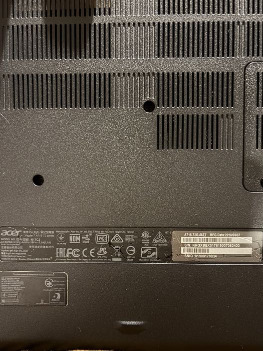 Acer Aspire A715-72G