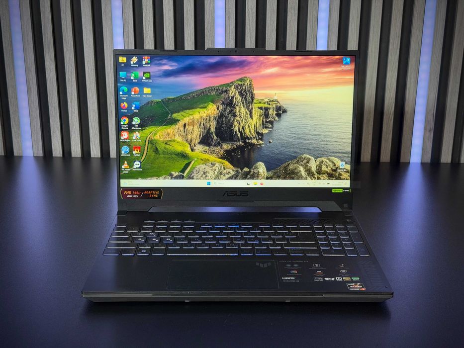 Геймърски лаптоп Ryzen 7 7735HS | RTX 4050, 6GB | 16GB DDR5, ASUS TUF Gaming A15 FA507