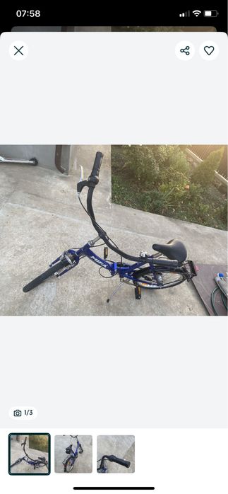 Bicicleta pegas pliabil