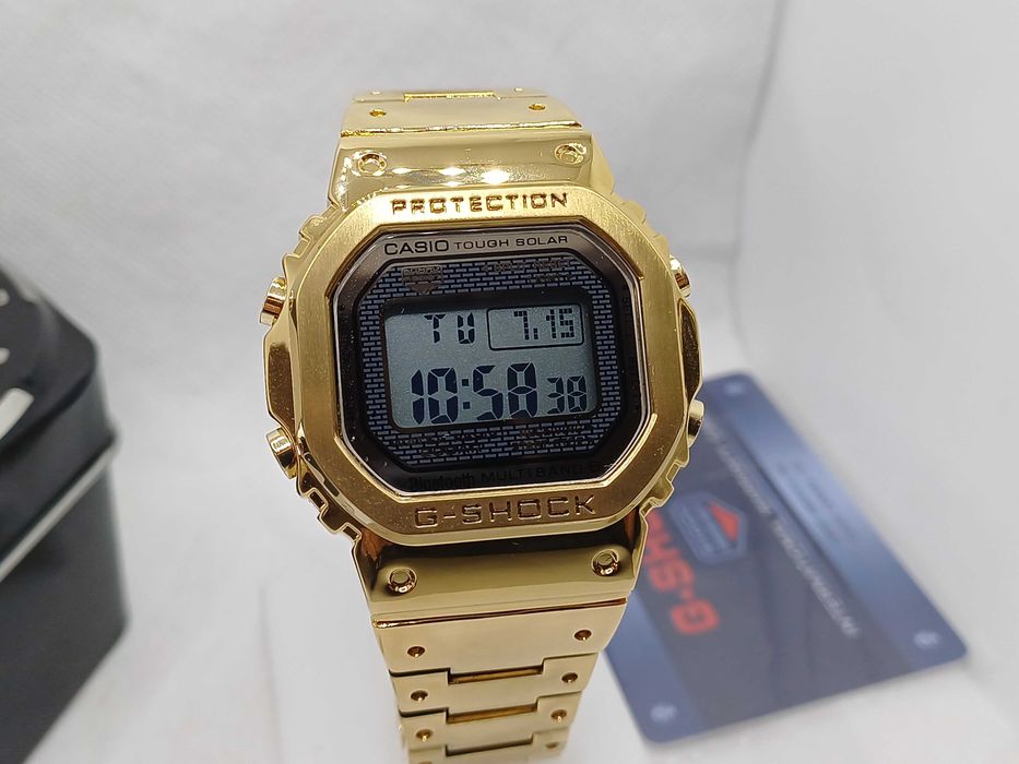 Ceas barbati Casio g shock gmw b5000tfg Gold Clear Nou,Garantie 2 ani
