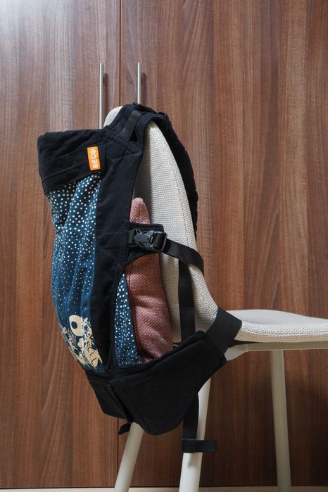 Marsupiu Toddler Twilight, Beco, Bumbac, Negru/Albastru