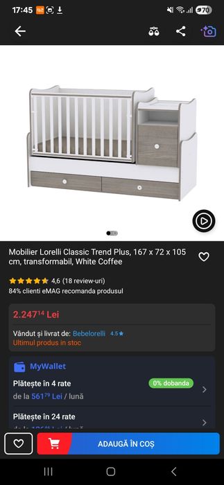 pătuț pentru copil