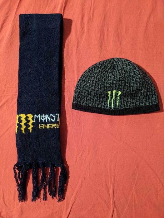 Шапка и шал на Monster Energy Монстър  + подарък