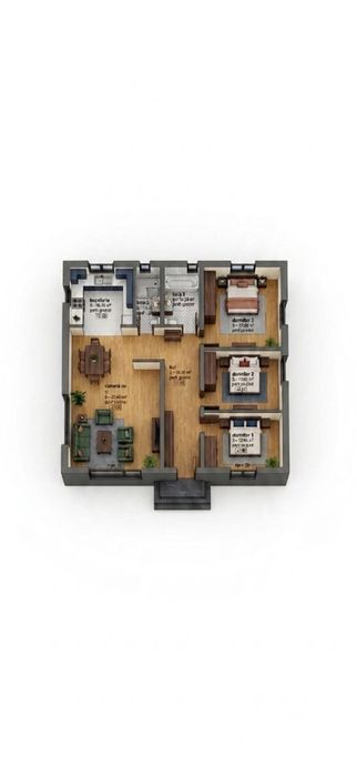 Vila Moderna pe Parter La cheie 125 mp Proiect Exclusiv