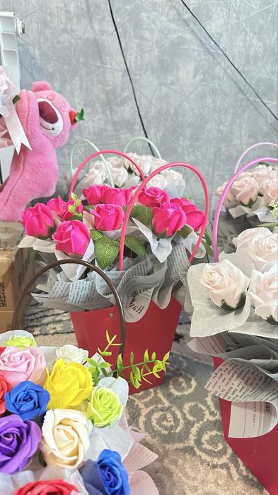 Мыльные розы букет