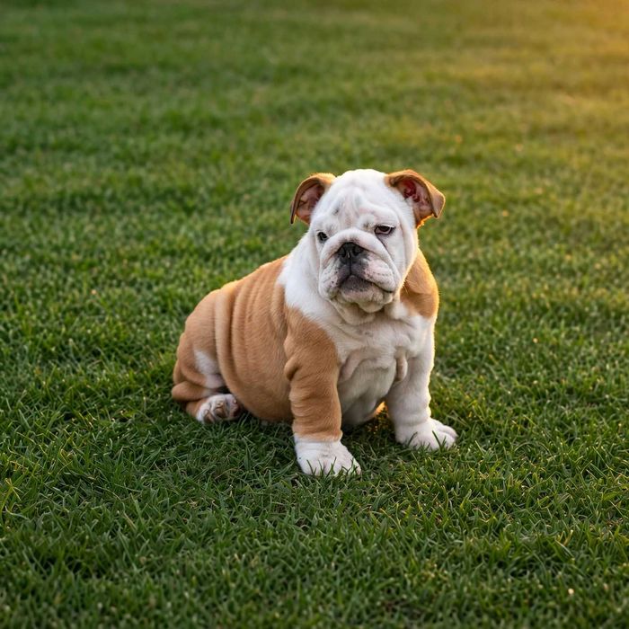 Bulldog Englez Fetița