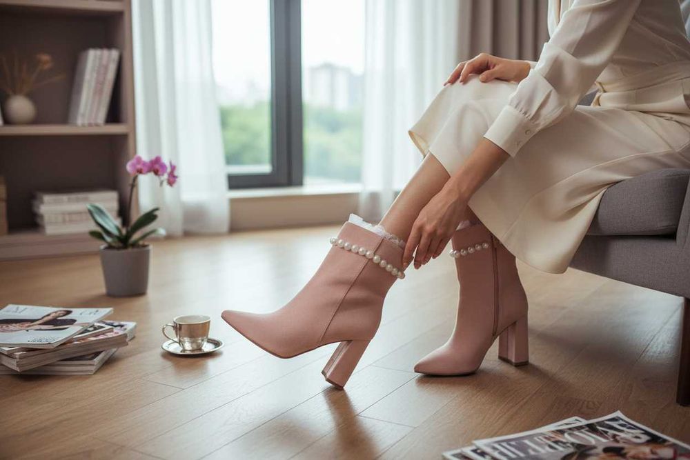 Елегантни розови боти