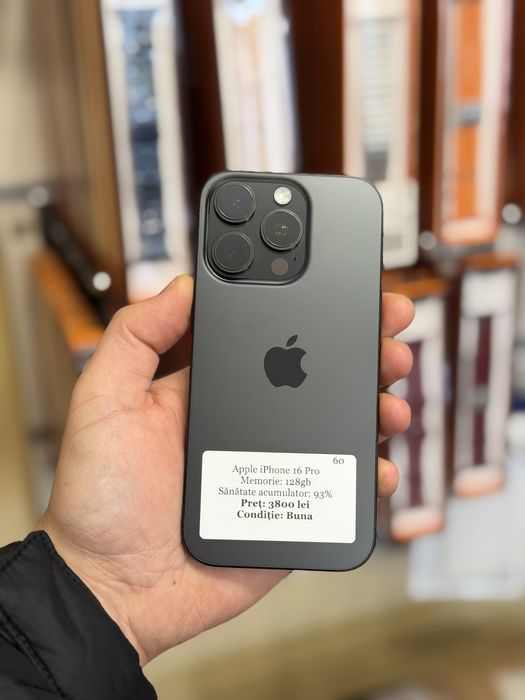 Iphone 16 pro - black - 128 gb - 93% -