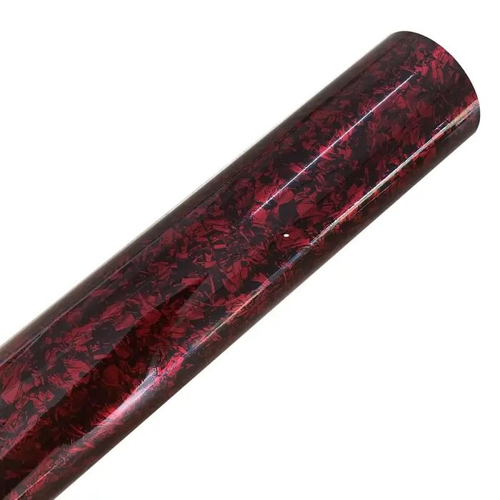 Червено ковано 6D карбоново фолио НОВ МОДЕЛ 2025