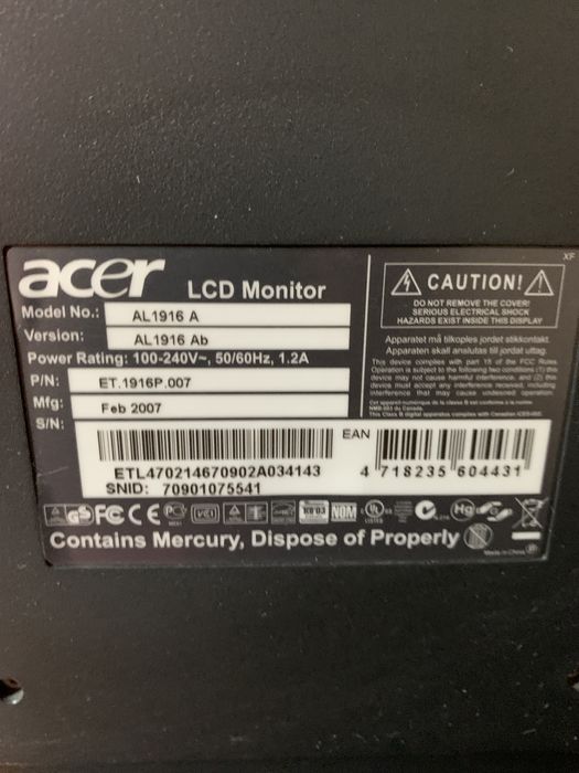 Монитор acer срочно в отличном состоянии