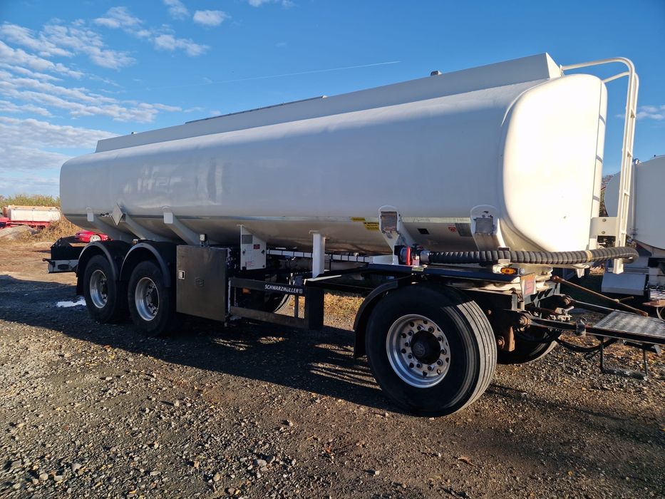 Remorcă cisternă 25000l aluminiu apă combustibil stare excelentă