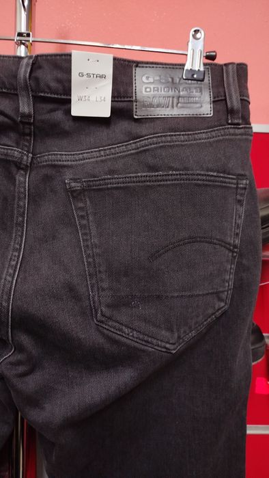 Оригинални дънки G-Star Raw 3301 Slim W33 W34 W36 W38 нови мъжки черни сиви