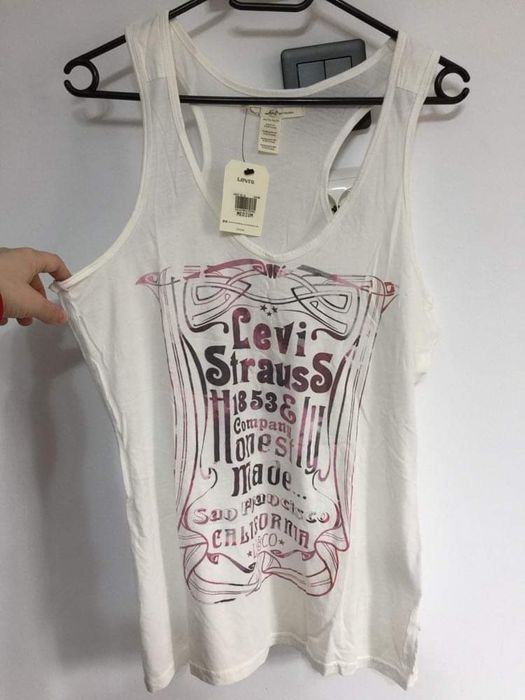 Maieu nou alb levis marime M maiou levis m tricou alb levis marime m