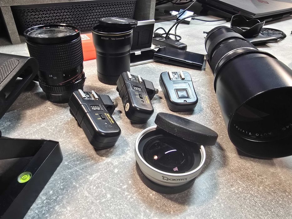 Vand set accesorii foto vechi