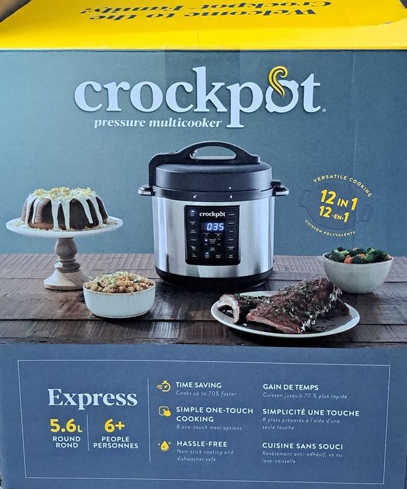 Crockpot pressure multicooker express 5,6 litri (air fryer)