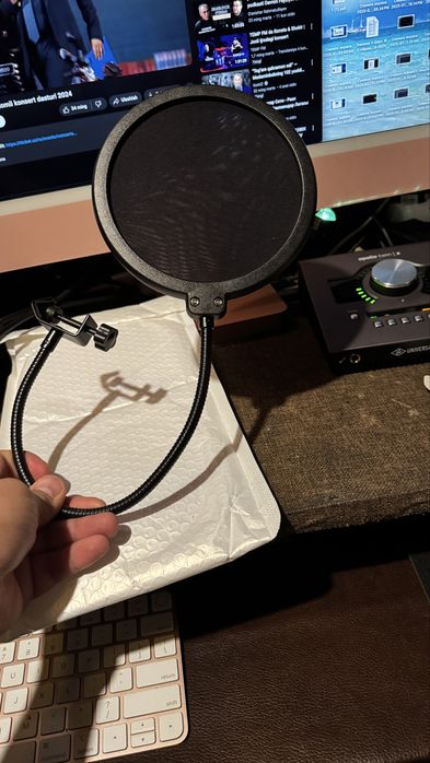 Pop filter. Professional Ovoz yozish uchun.
