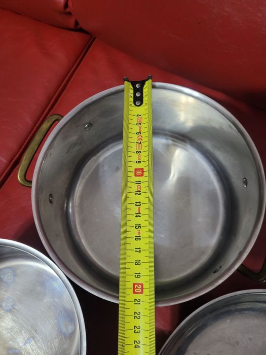 Oale/cratiță profesioanale din cupru cu interiorul inox