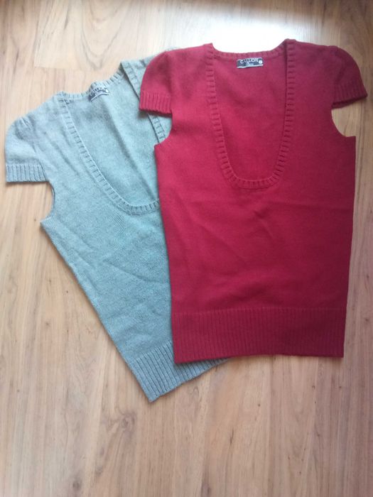 2бр. пуловерчета с къс ръкав,  обща цена 5 евро.