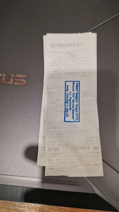 Продам ноутбук asus tuf неисправен