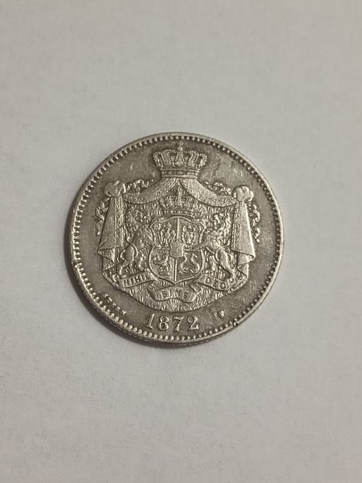 Moneda 2 lei 1872