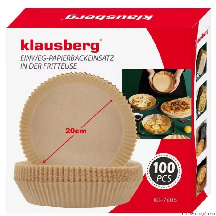 Forme hartie pentru coacere in friteuza, 45-200 mm, Klausberg