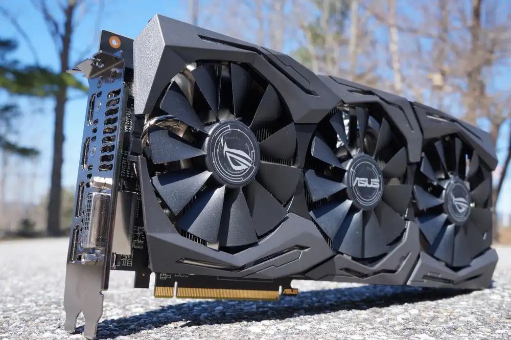 Видеокарта RX580 8GB ASUS ROG STRIX