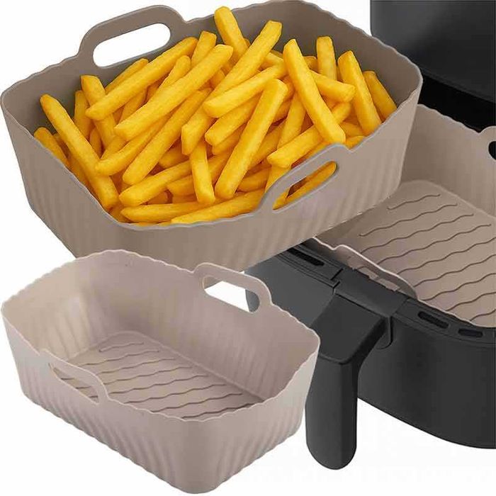 Силиконова форма за фритюрник / еърфрайър air fryer без мазнина
