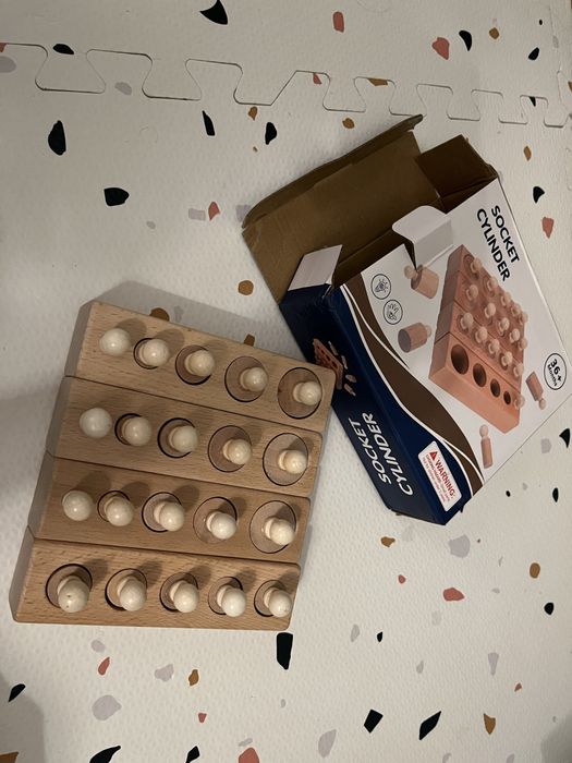 Cilindri Montessori lemn 3 ani plus