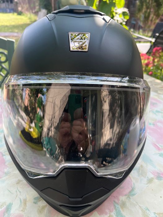 Мото каска и кожено мото яке