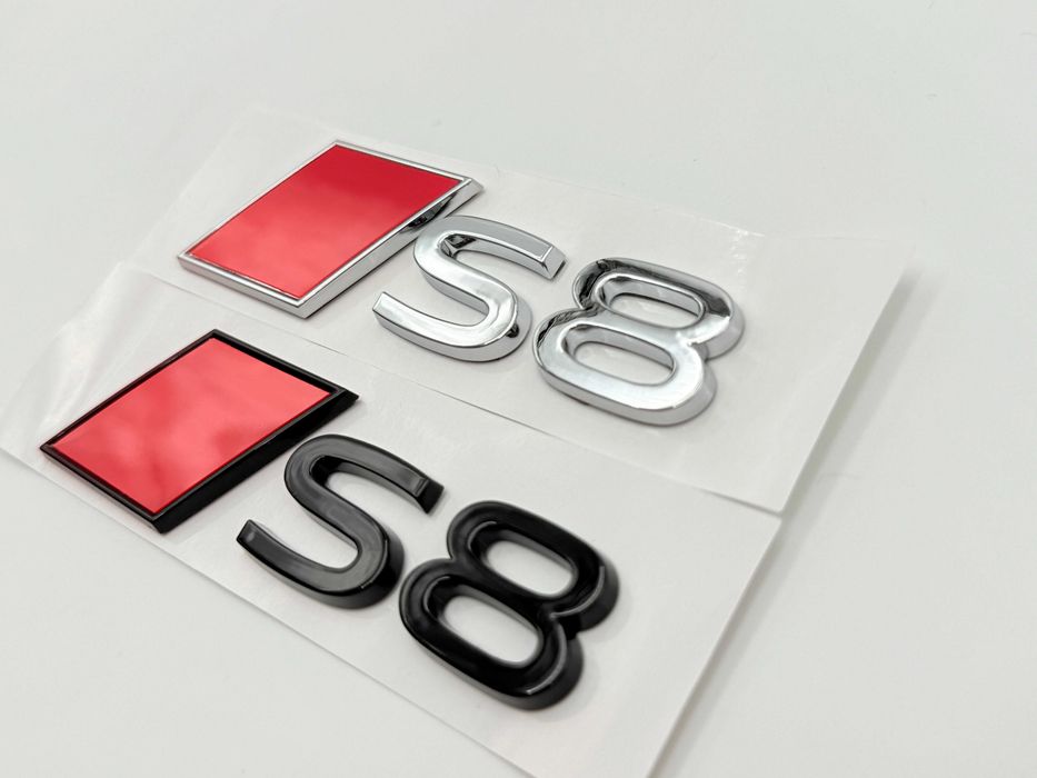 Emblema AUDI S8 spate negru NOU