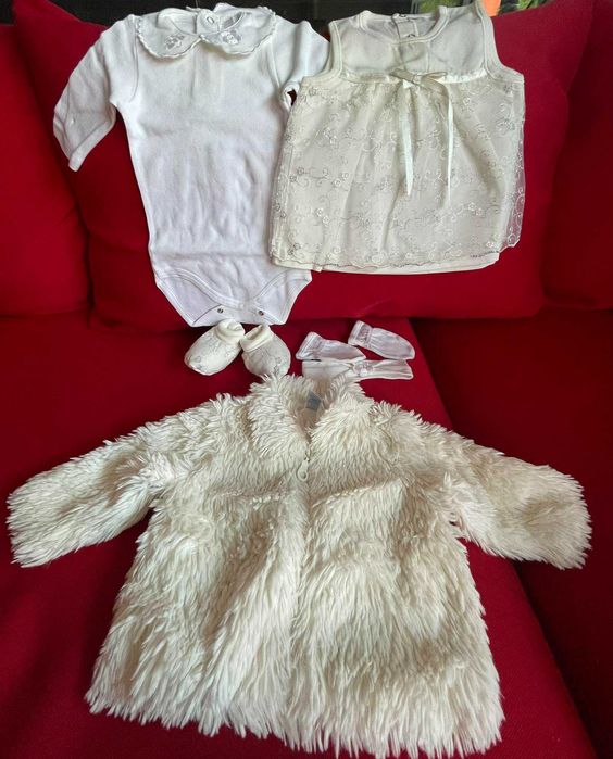 Комплект за кръщене момиче 62 см.