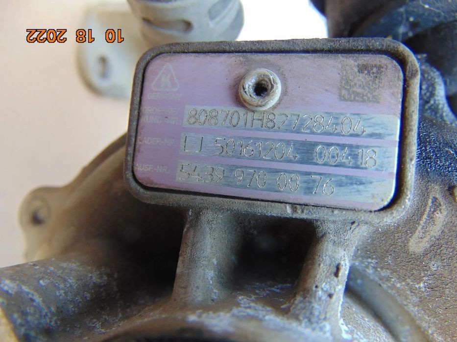 Turbina Nissan Qashqai 1.5 euro 5 Renault megane 3 Juke Scenic 3 dacia duster logan MCV turbosuflan