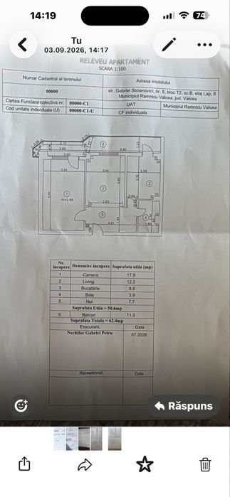 Apartament cu 2 camere, central