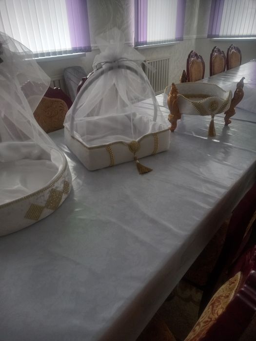 Құдалыққа апаратын корзиналар бар