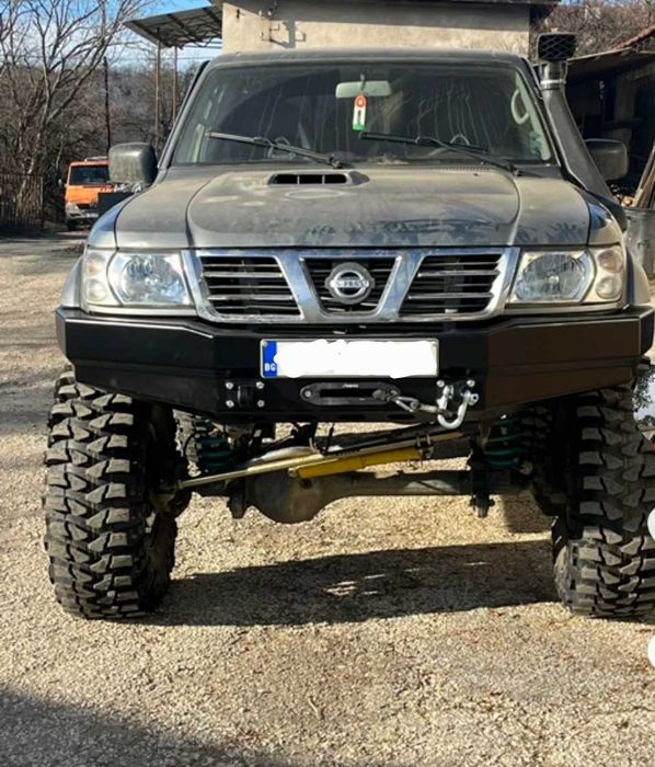 Метални силови брони за Нисан Патрол У61 face,Чероки WJ,Паджеро 2008г