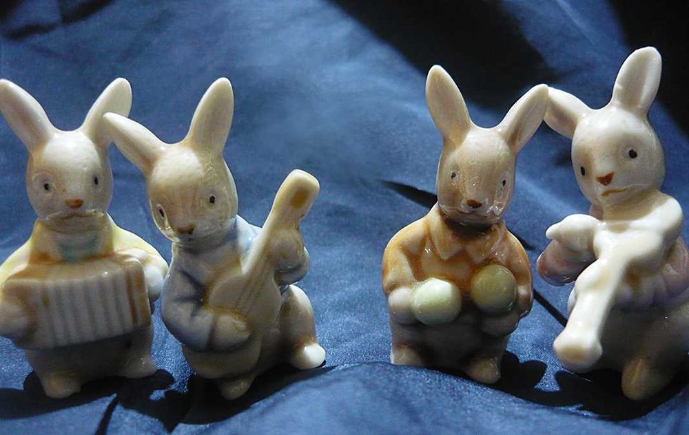 Iepuri  lautari  din  ceramica