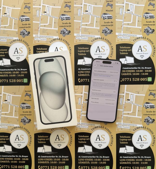 Apple iPhone 15 Black 128Gb Neverlocked la cutie