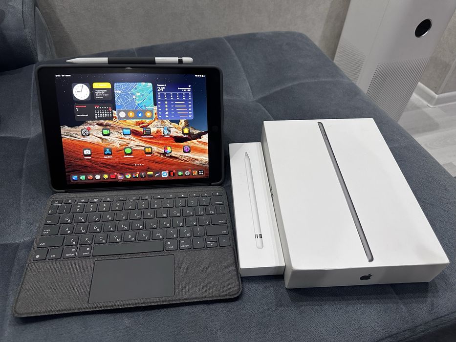 Ipad (9 gen) 256 ГБ+Apple Pencil (1 gen)+чехол Logitech combo touch