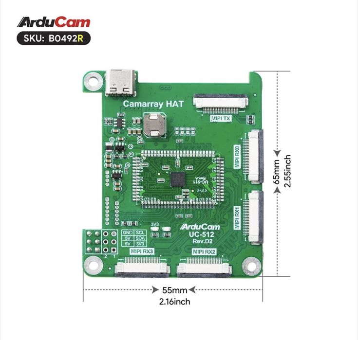 Arducam Stereo Camera Kit B0492R